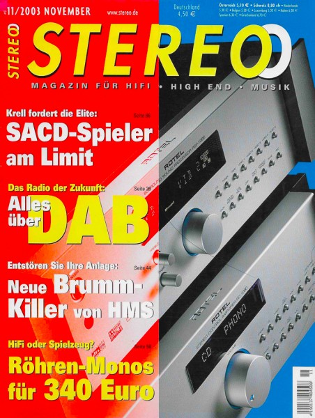 Stereo 11/2003 Zeitschrift