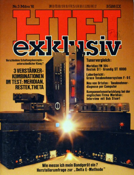 Hifi Exklusiv 3/1981 Zeitschrift