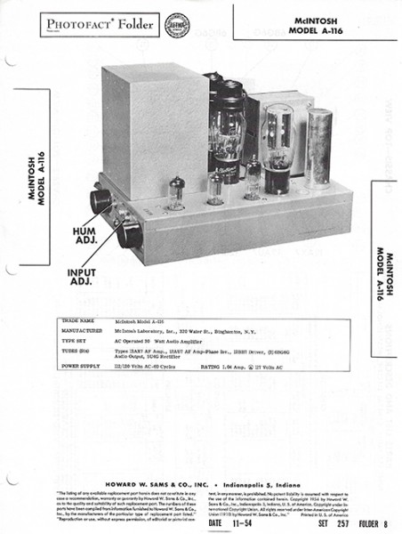 Thorens CD40 - Photofact - Schematic Set 39/Folder 29