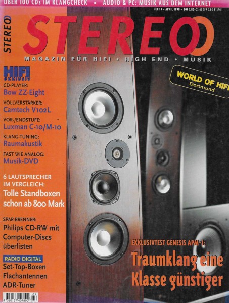 Stereo 4/1998 Zeitschrift