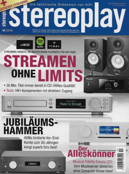 Stereoplay 10/2016 Cover