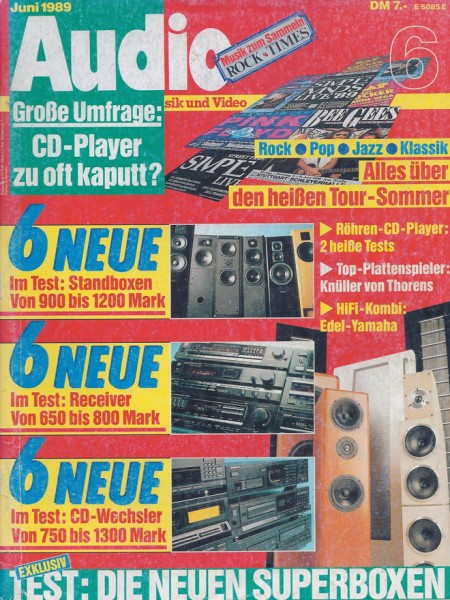 Audio 6/1989 Zeitschrift