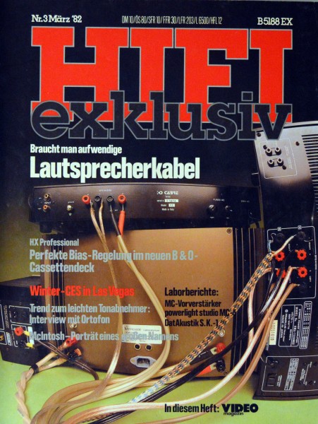 Hifi Exklusiv 3/1982 Zeitschrift