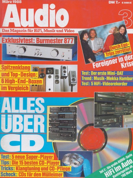 Audio 3/1988 Zeitschrift