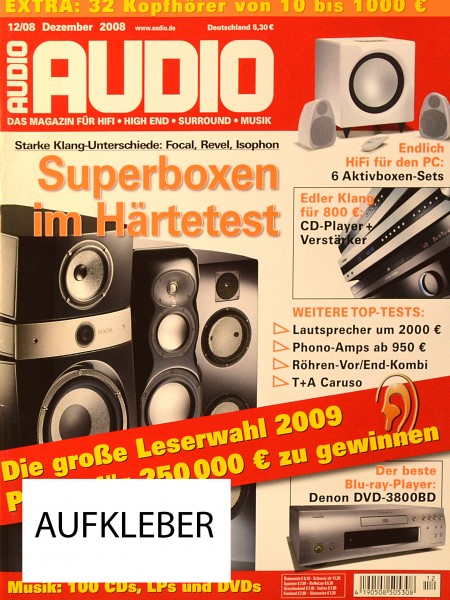 Audio 12/2008 Zeitschrift