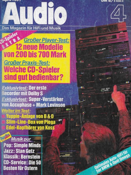 Audio 4/1991 Zeitschrift