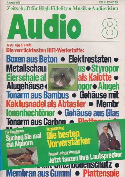 Audio 8/1978 Zeitschrift
