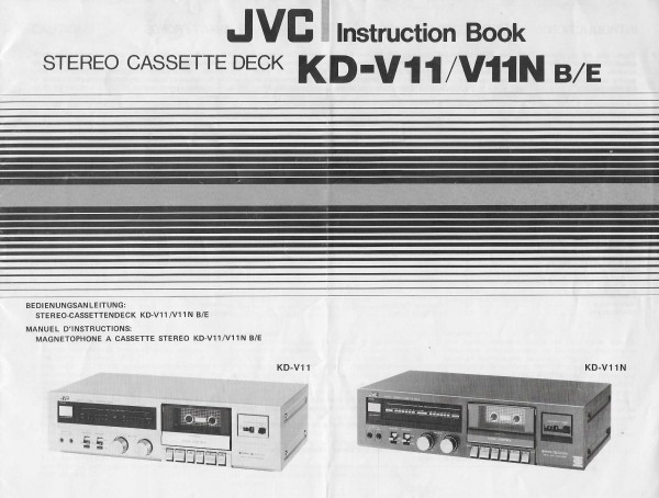 JVC KD-V11/V11N B/E Bedienungsanleitung