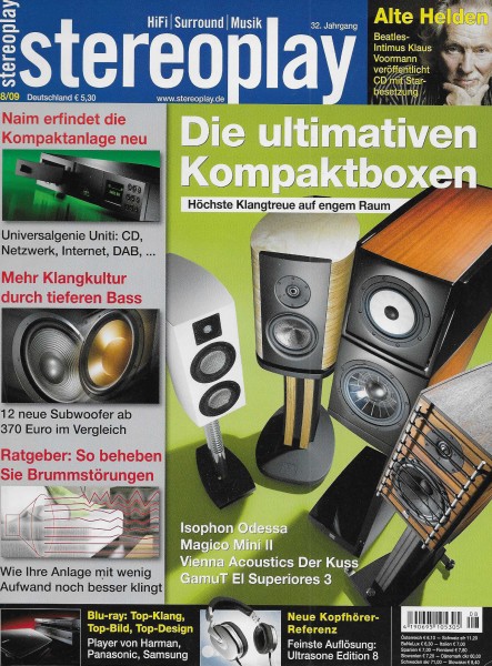 Stereoplay 8/2009 Cover