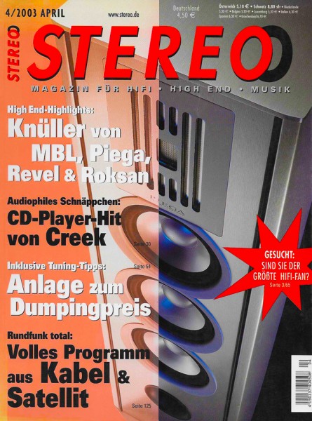 Stereo 4/2003 Zeitschrift