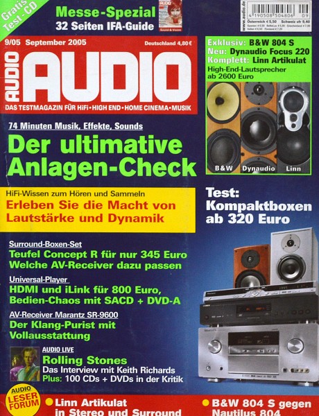 Audio 9/2005 Zeitschrift