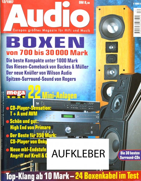 Audio 12/1997 Zeitschrift