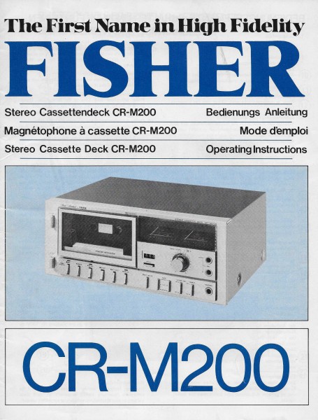Fisher CR-M200 Bedienungsanleitung