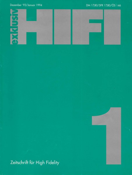 Hifi Exklusiv 1/1993/1994 Zeitschrift