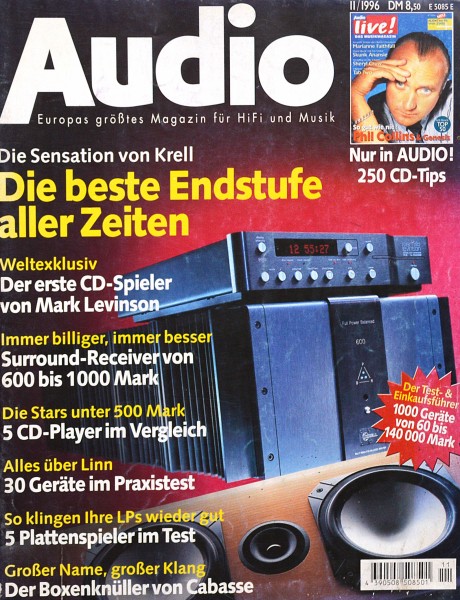 Audio 11/1996 Zeitschrift
