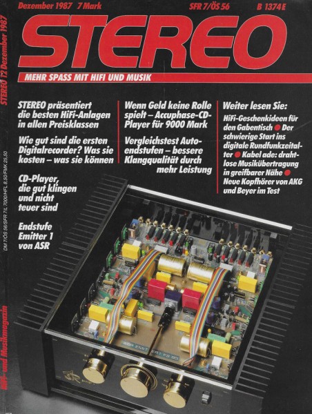 Stereo 12/1987 Zeitschrift