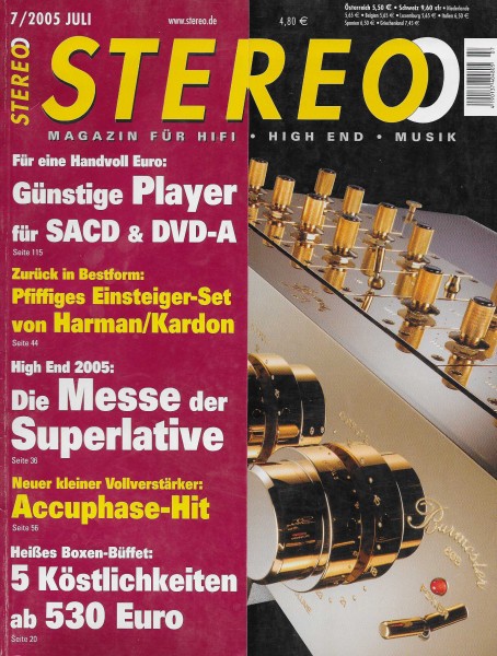 Stereo 7/2005 Zeitschrift