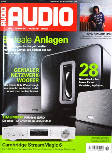 Audio 8/2012 Zeitschrift