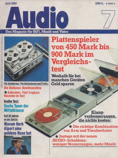 Audio 7/1982 Zeitschrift