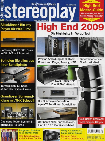 Stereoplay 6/2009 Cover
