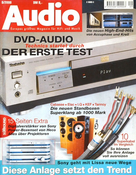 Audio 9/2000 Zeitschrift