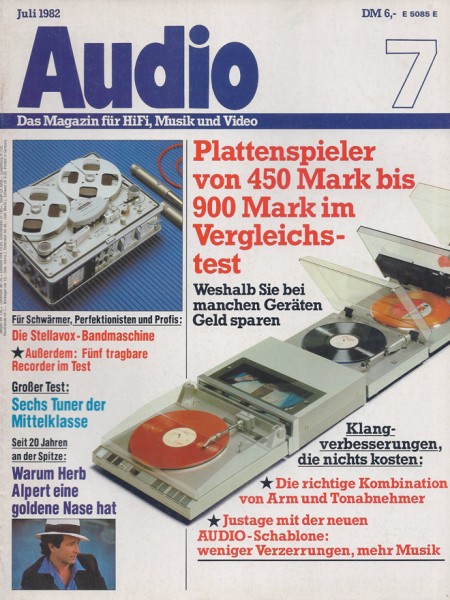 Audio 7/1982 Zeitschrift