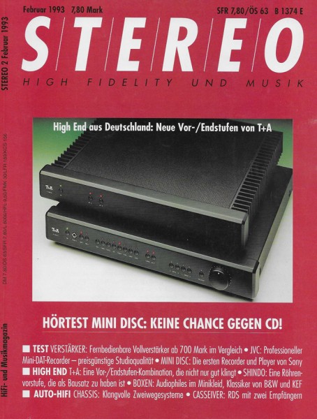 Stereo 2/1993 Zeitschrift