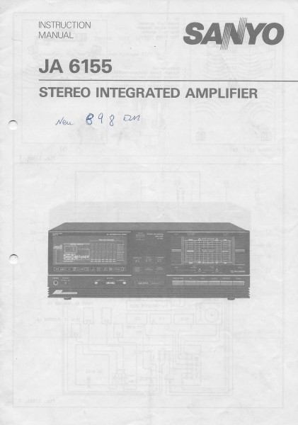 Sanyo JA 6155 Bedienungsanleitung