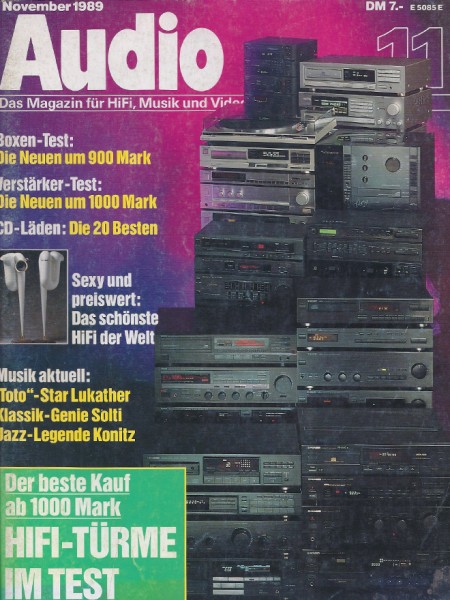 Audio 11/1989 Zeitschrift