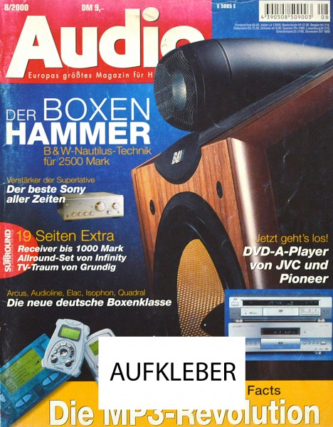 Audio 8/2000 Zeitschrift