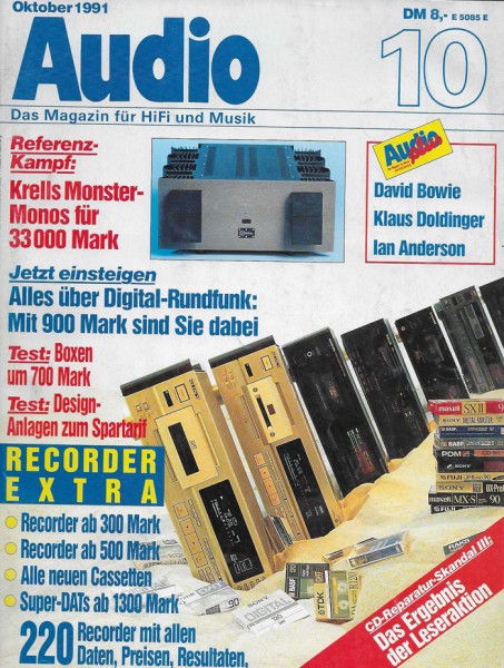 Audio 10/1991 Zeitschrift