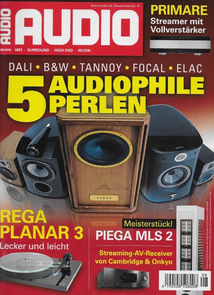Audio 8/2016 Cover